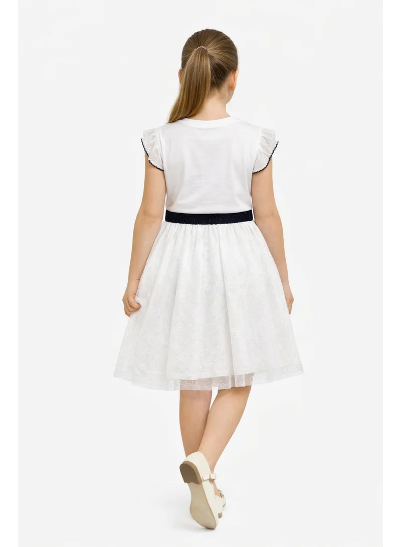 Victor And Jane  Girls Bow Detail Tulle Dress for Women | Best Price UAE
